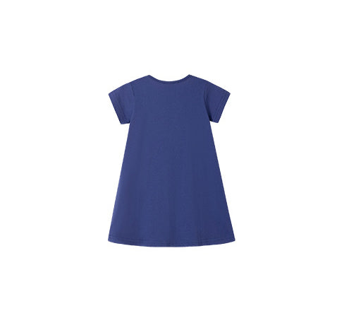 Girls Applique T-shirt Mini Dress