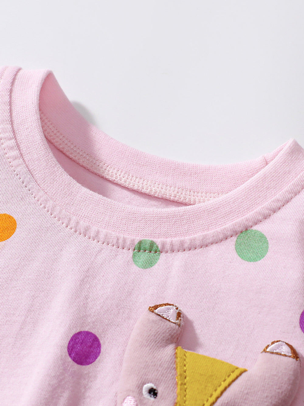 Girls Polka Dots Printed Cotton Fit & Flare Dress