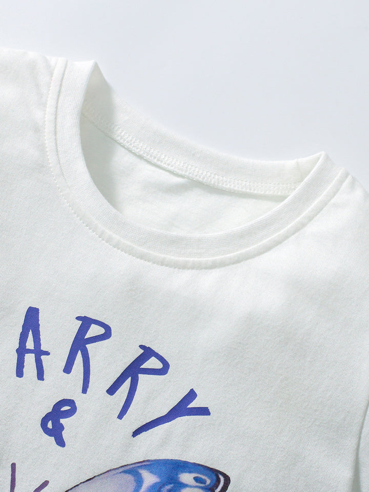 Girls Graphic Printed Cotton T-Shirt