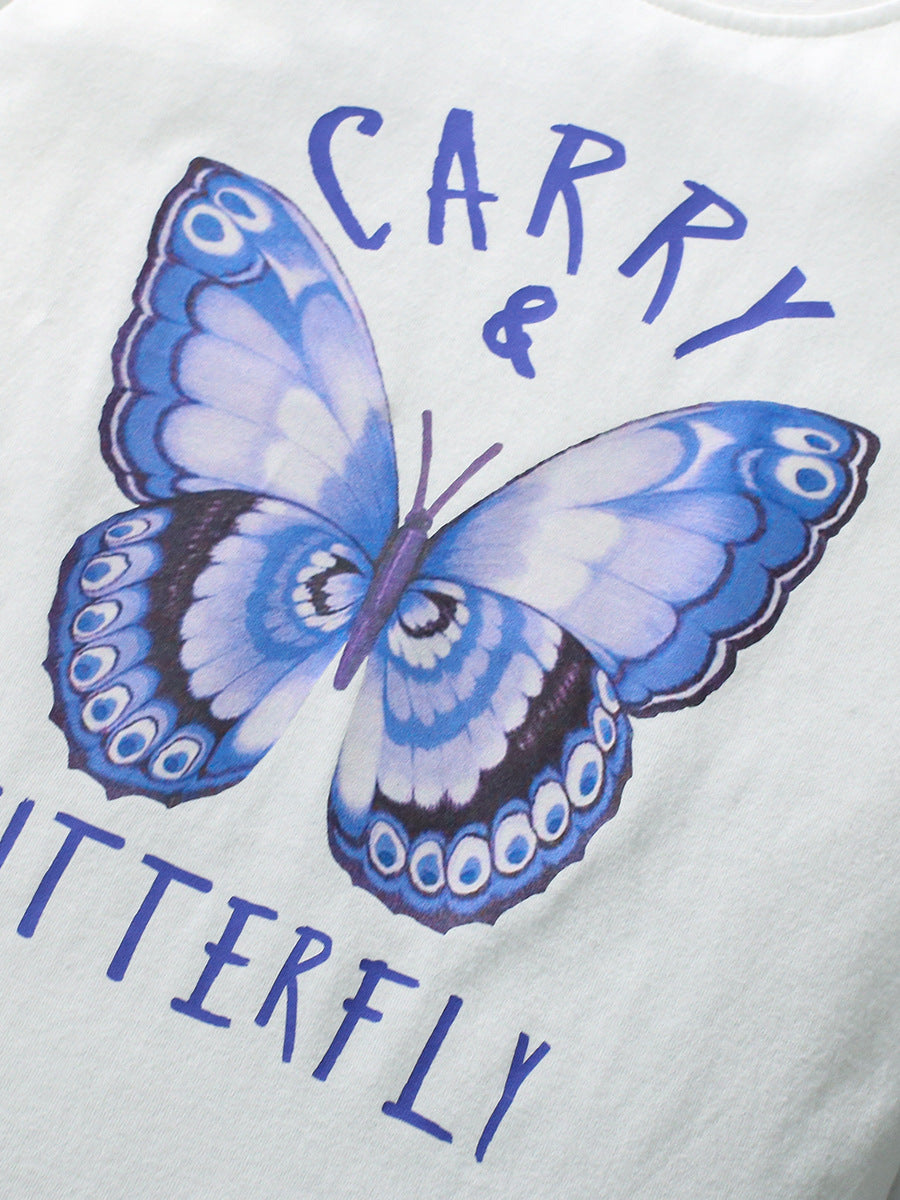 Girls Graphic Printed Cotton T-Shirt