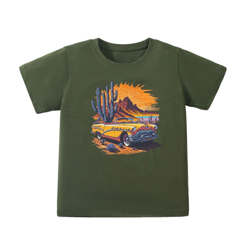 Boys Graphic Printed Cotton T-Shirt