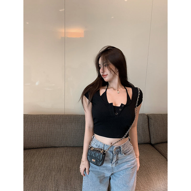 Kimono Sleeve Crochet Top
