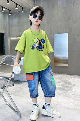 Boys Printed T-shirt With Short