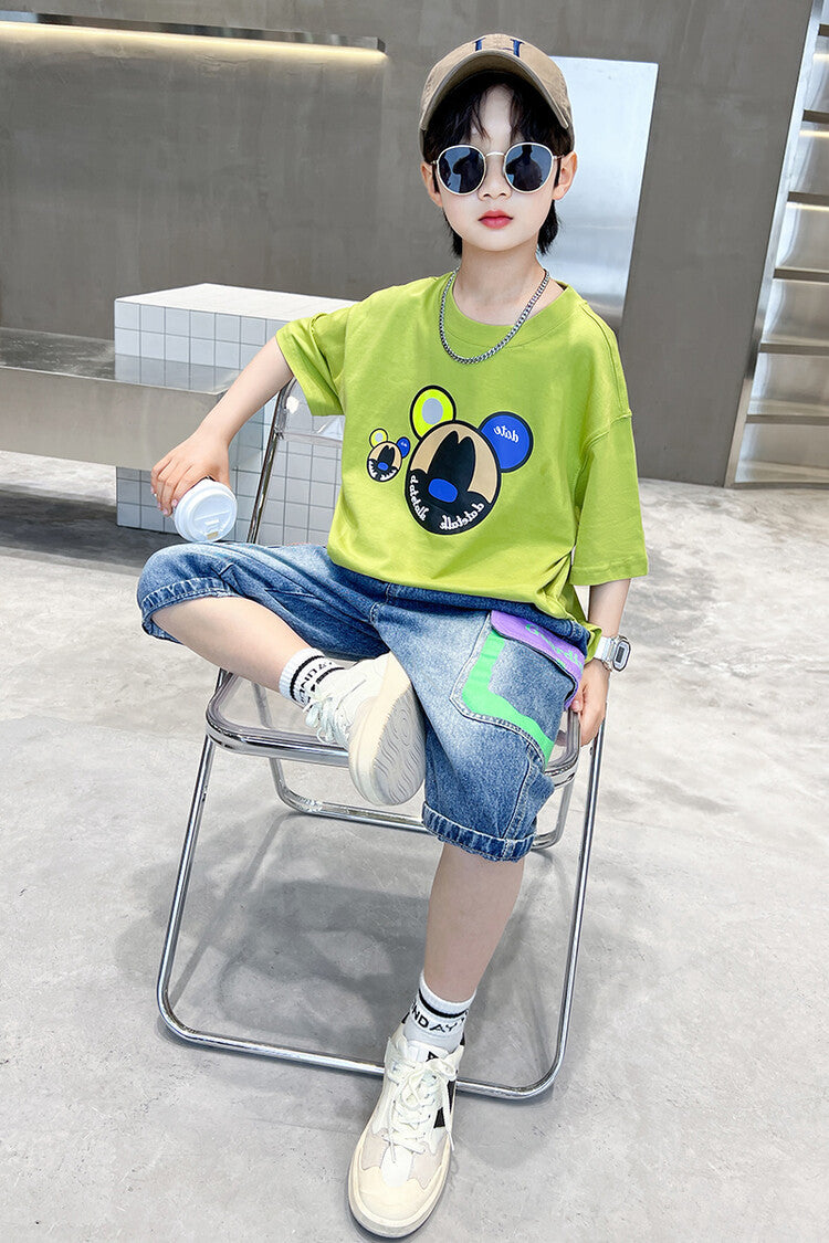 Boys Printed T-shirt With Short
