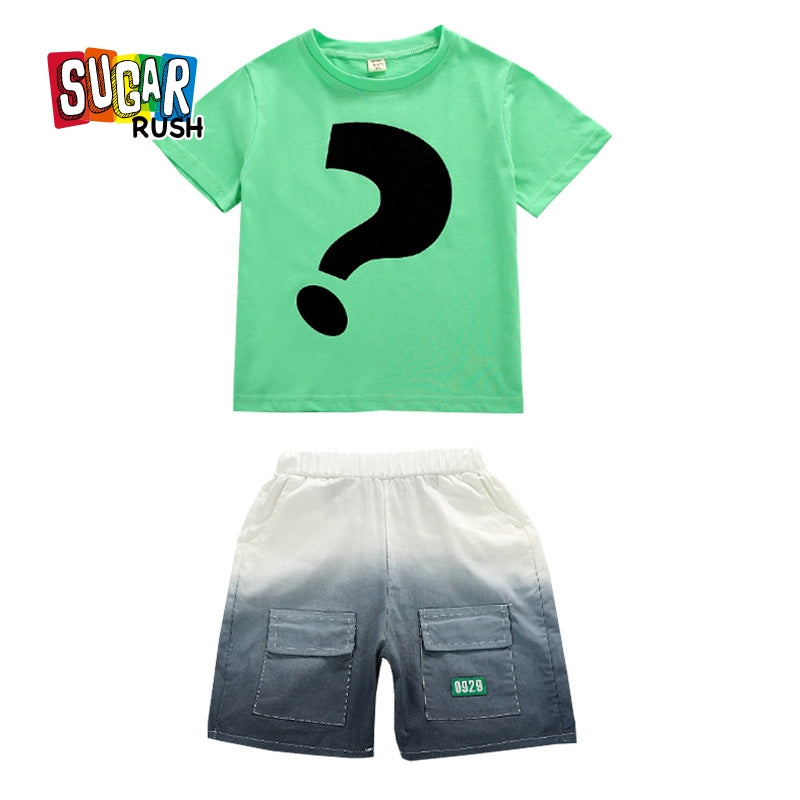 Boys Printed T-shirt With Shorts