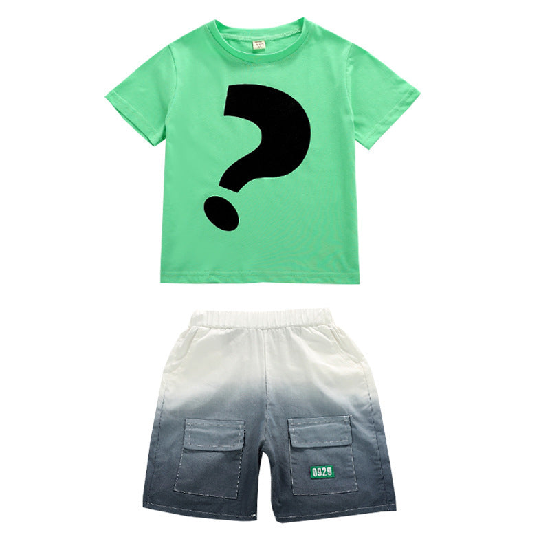 Boys Printed T-shirt With Shorts