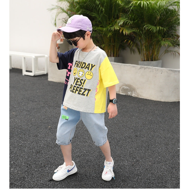Boys Printed T-shirt With Short