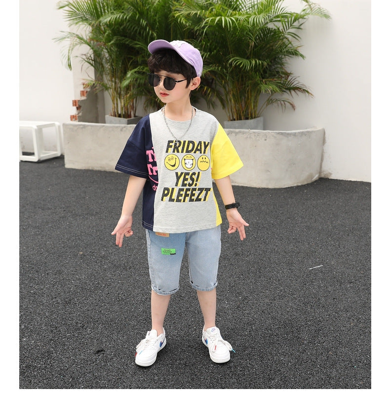 Boys Printed T-shirt With Short