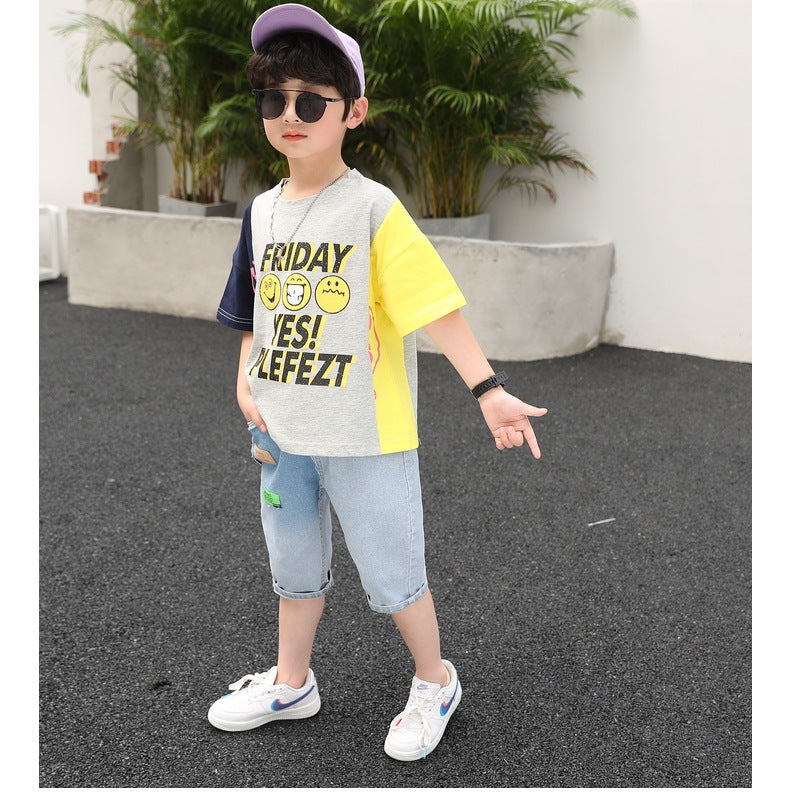 Boys Printed T-shirt With Short