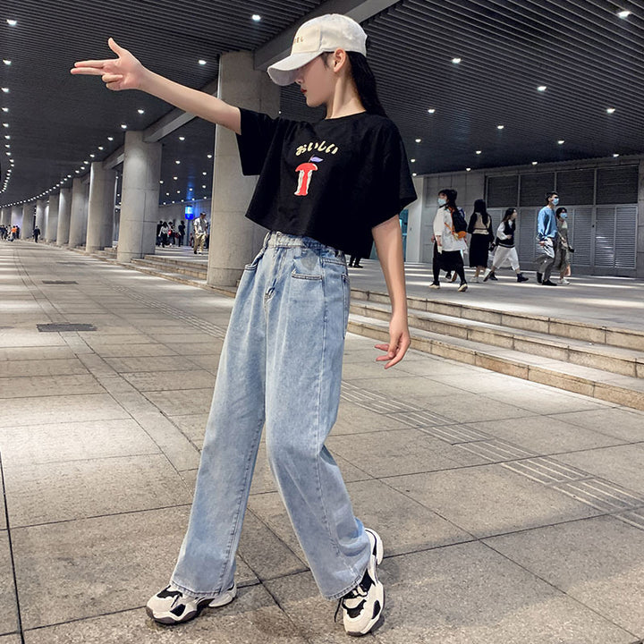 Girls Printed T-shirt With Trouser