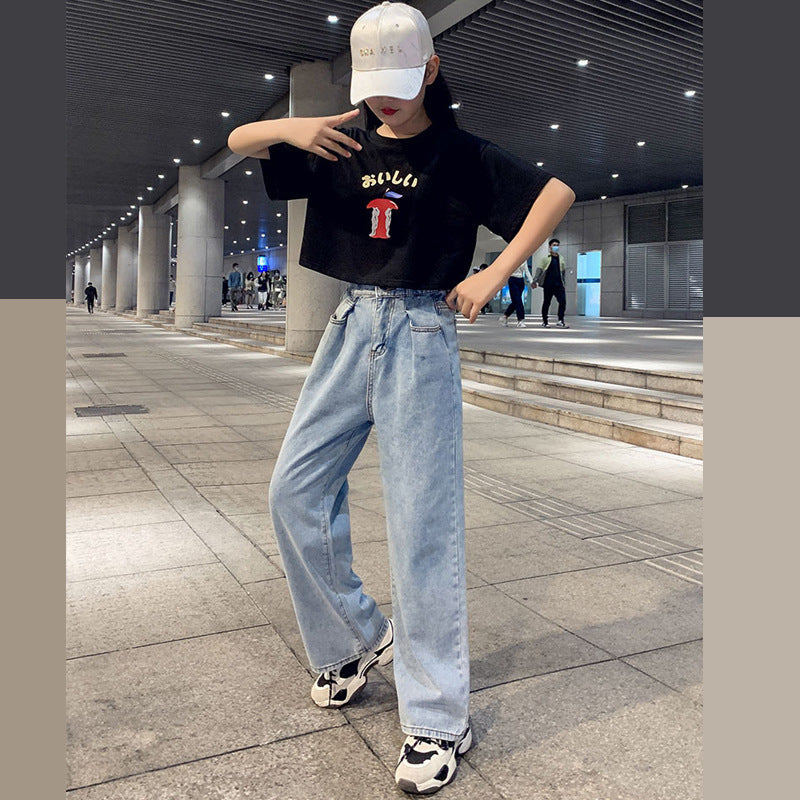 Girls Printed T-shirt With Trouser