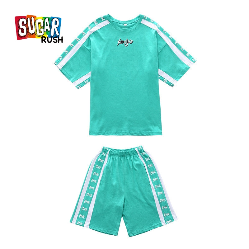 Boys Striped T-shirt with Shorts