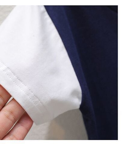 Boys Shirt Collar Short Sleeves T-shirt With Shorts