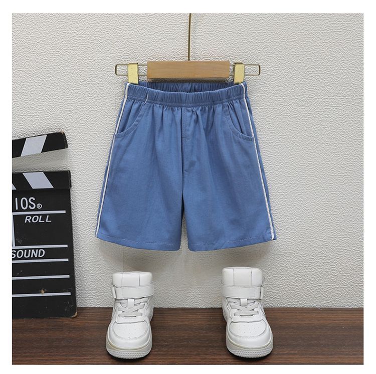 Boys Polo Collar Short Sleeves T-shirt With Shorts
