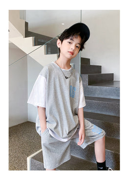 Boys Printed T-shirt With Shorts