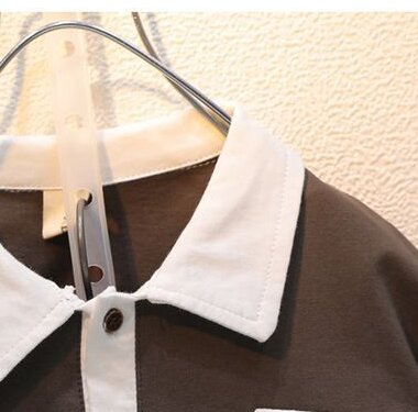 Boys Polo Collar Short Sleeves T-shirt With Shorts