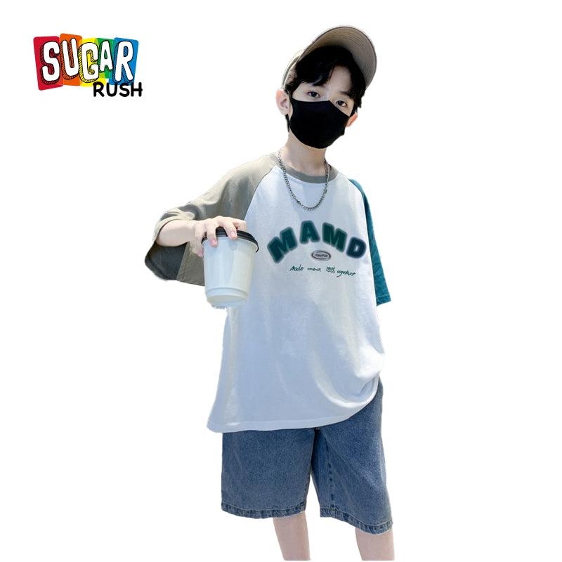 Boys Colourblocked Top with Short