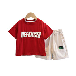 Boys Printed T-shirt With Shorts