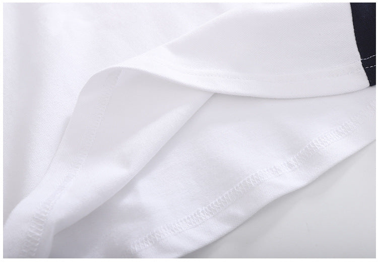 White Round Neck Cotton T-shirt Dress