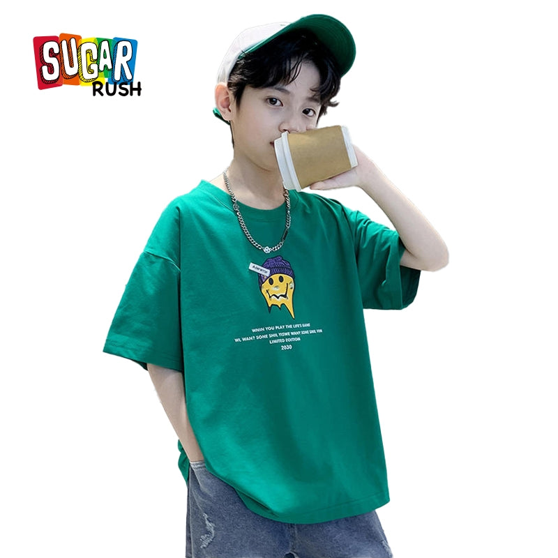 Boys Printed T-shirt With Short