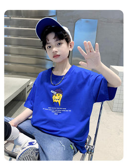 Boys Printed T-shirt with Shorts