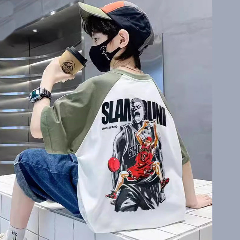 Boys Printed T-shirt with Shorts