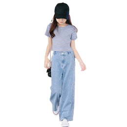 Girls Striped Top with Trousers