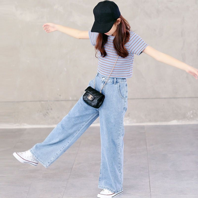 Girls Striped Top with Trousers