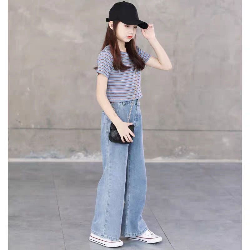 Girls Striped Top with Trousers