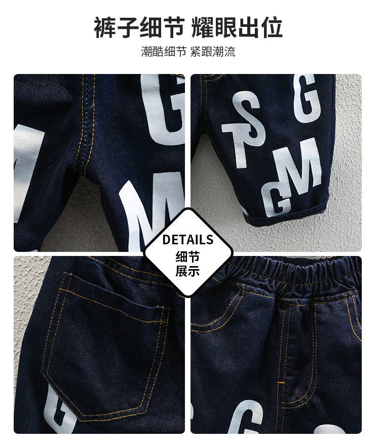 Boys Printed T-shirt with Shorts