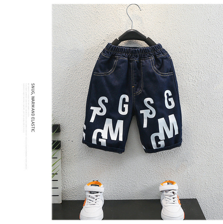 Boys Printed T-shirt with Shorts