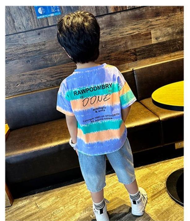 Boys Dyed T-shirt with Shorts