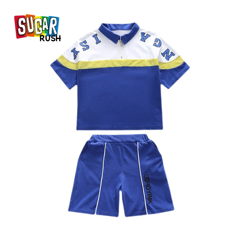 Boys Printed T-shirt with Shorts