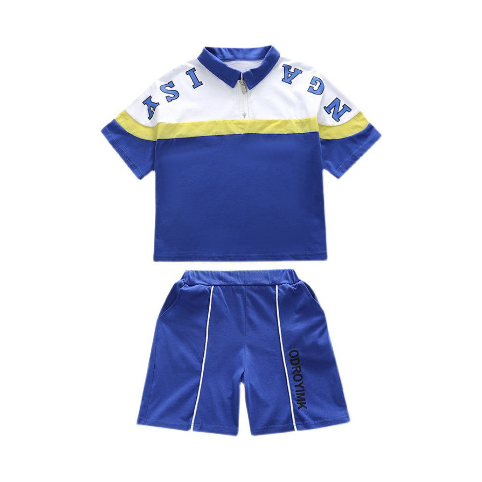 Boys Printed T-shirt with Shorts