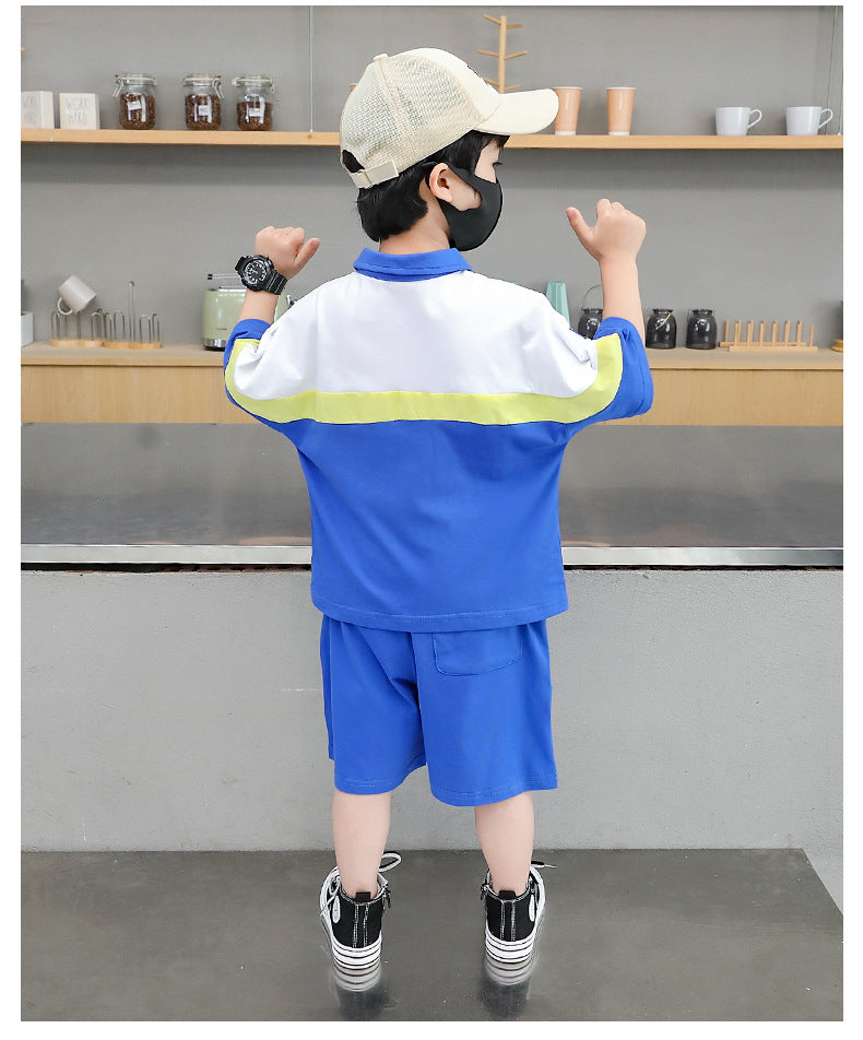 Boys Printed T-shirt with Shorts