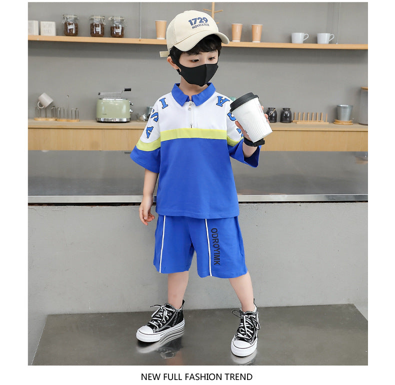 Boys Printed T-shirt with Shorts