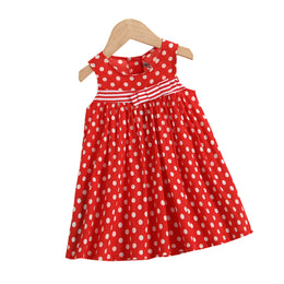 Girls Red Floral Print Empire Maxi Dress