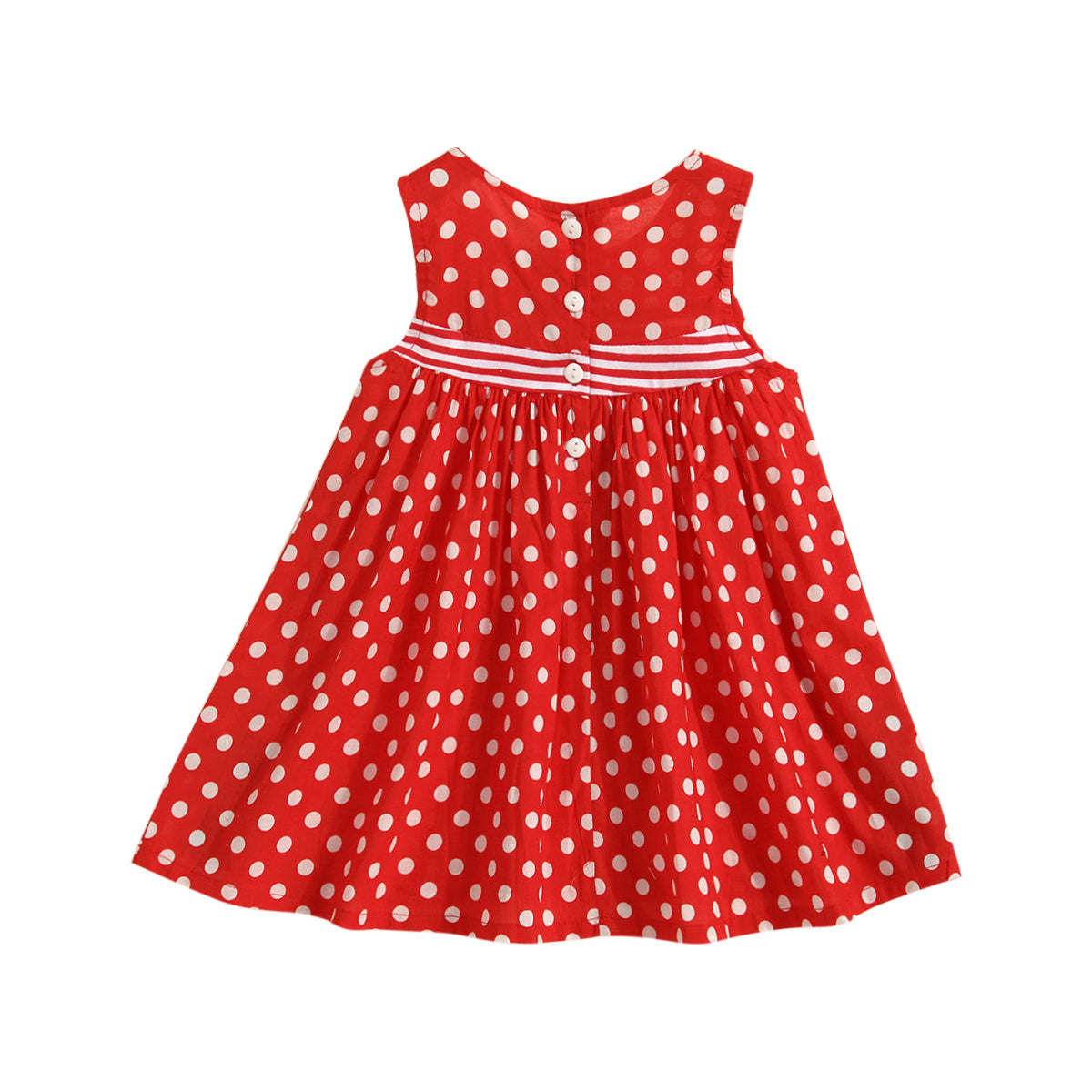 Girls Red Floral Print Empire Maxi Dress