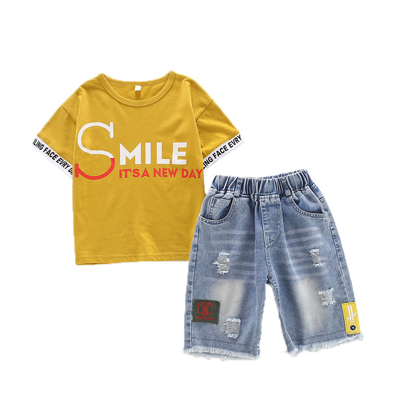 Boys Printed Top with Shorts