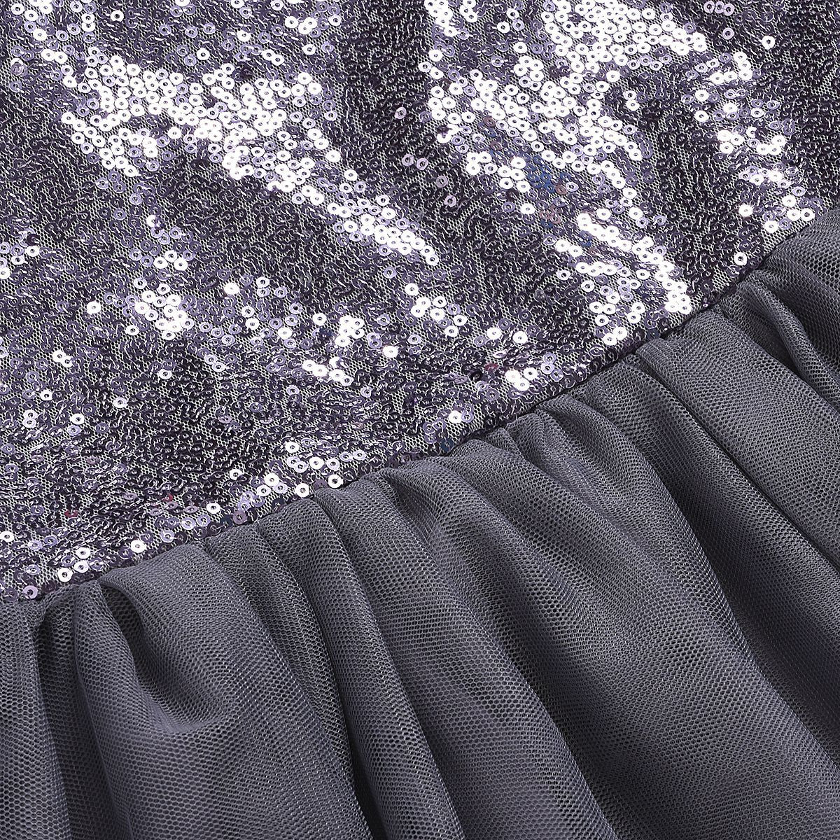 Girls Embellished Mermaid Sequinned Fit & Flare Dress