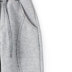 Boys Grey Regular Fit Mid-Rise Easy Wash Cotton Joggers
