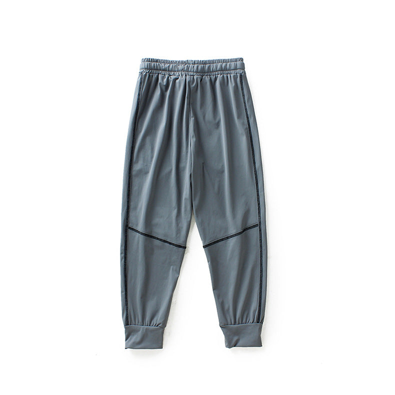 Boys Grey Mid Rise Joggers