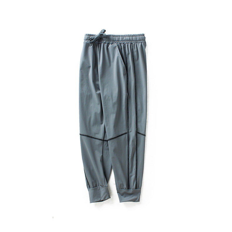 Boys Grey Mid Rise Joggers