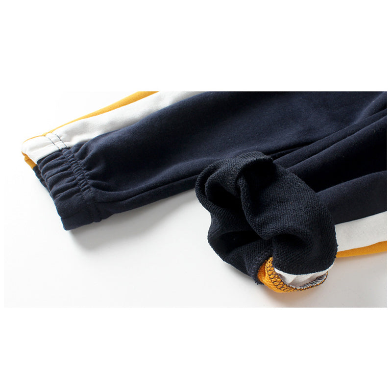 Boys Yellow Slim Fit Joggers