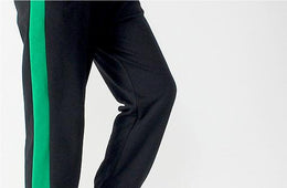 Boys Black Colourblocked Printed Easy Wash Cotton Joggers