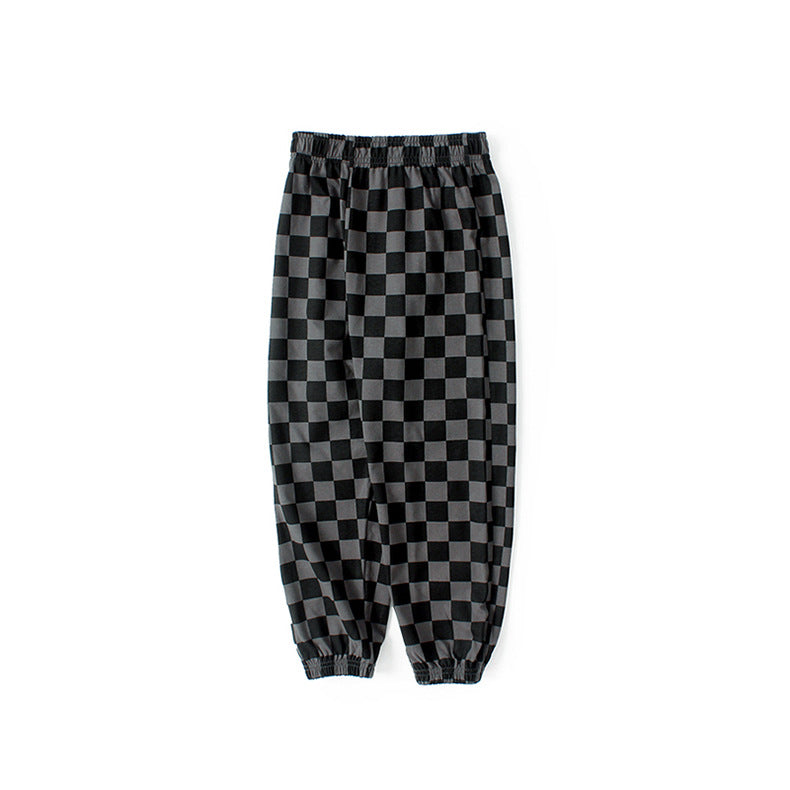 Boys Black Mid-Rise Floral Printed Easy Wash Joggers Trousers