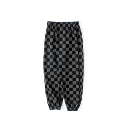 Boys Black Mid-Rise Floral Printed Easy Wash Joggers Trousers