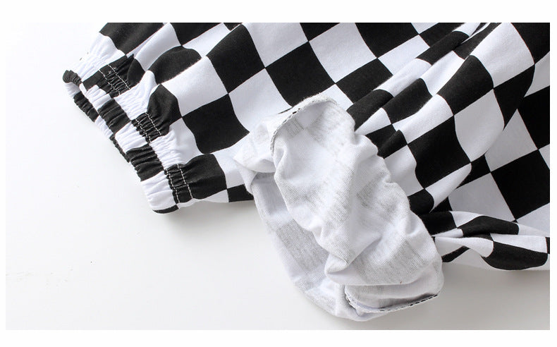 Boys Black Mid-Rise Floral Printed Easy Wash Joggers Trousers