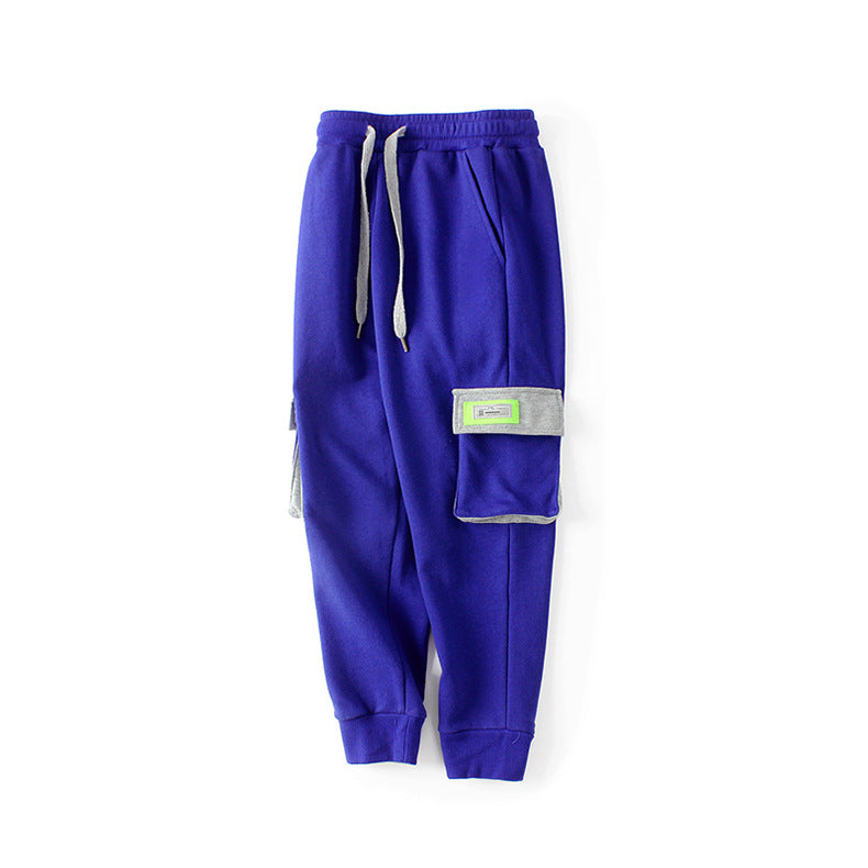 Boys Blue High-Rise Easy Wash Joggers