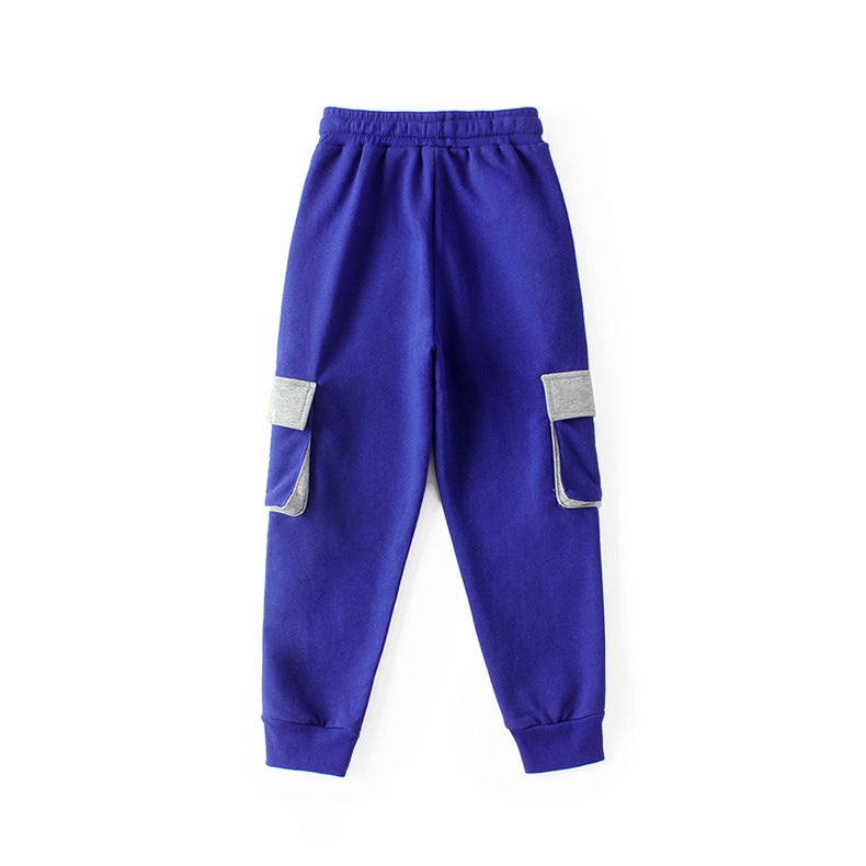 Boys Blue High-Rise Easy Wash Joggers